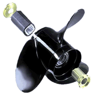 sterndrive boat propellers with hub systems